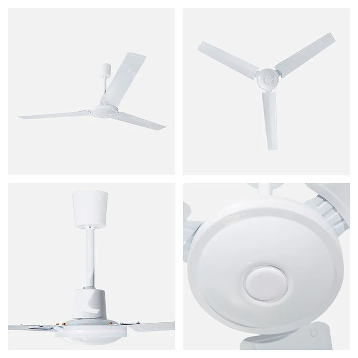 VENTILADOR DE TECHO INDUSTRIAL 56 PULGADAS, CONTROL DE PARED, BLANCO. - Imagen 6