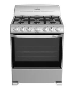 ESTUFA DE PISO MABE,CUBIERTA ACERO INOXIDABLE 3 PARRILLAS FUNDICION