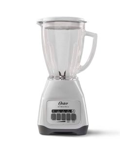 LICUADORA OSTER KALIMAN BLANCA VASO CRISTAL